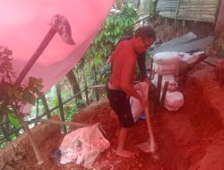 Hujan Deras Sebabkan Lima Rumah Warga di Bayah Rusak, Akibat Tanah Amblas