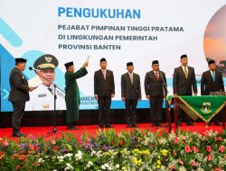 Pj Gubernur Banten Lantik Pj Sekda dan Kukuhkan Lima Pejabat Tinggi Pratama