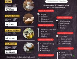 Pasar Murah Ramadan 2025 Bakal Digelar di 28 Kecamatan di Lebak, Berikut Jadwal dan Harganya