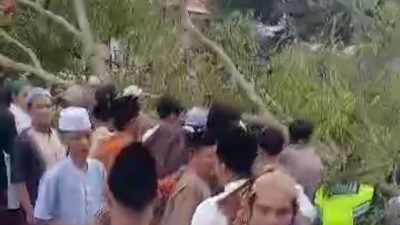 Pohon Beringin Tua Tumbang di Alun-Alun Pemalang Saat Salat Idul Fitri, Dua Orang Meninggal