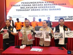 Polisi Ringkus Empat Debt Collector Terlibat Pengeroyokan di Pekanbaru