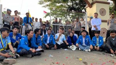 Ratusan Kader PMII Kota Serang Gelar Aksi, Tuntut Perbaikan Pendidikan