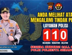 Hubungi 110 Polresta Serkot Siap Melayani Pengaduan Masyarakat 24 Jam Non-Stop