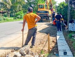 Pembangunan Drainase di Lebak Rampung, Risiko Banjir Berkurang