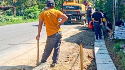 Pembangunan Drainase di Lebak Rampung, Risiko Banjir Berkurang