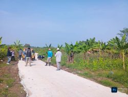 Jalan Sangiang-Panaragan Desa Pasirkecapi Kini Dibeton, Warga Rasakan Manfaatnya