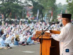 Sholat Idul Adha 1446 H, Ribuan Umat Islam Padati Alun-alun Barat Kota Serang