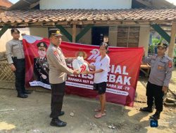 Polres Lebak Baksos, Salurkan Bantuan Paket Sembako Sambut Hari Bhayangkara ke-79