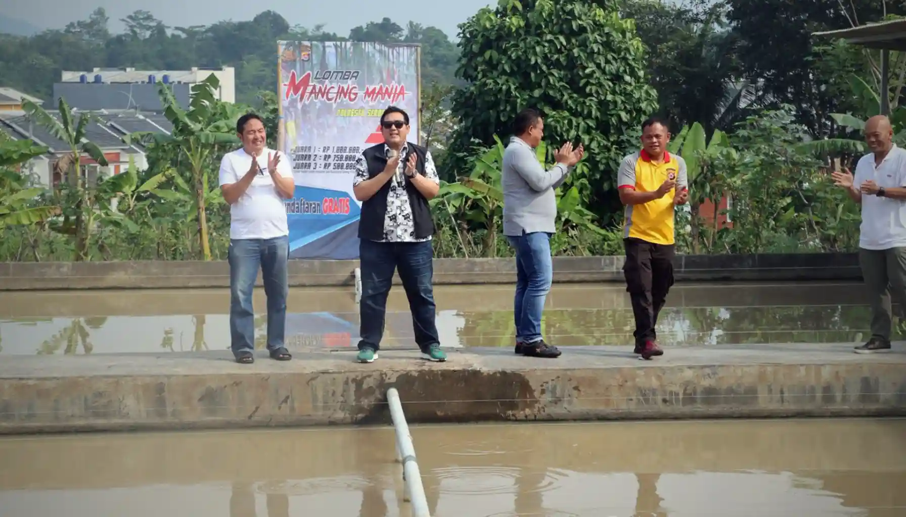 Polresta Serang Kota Gelar Lomba Mancing HUT Bhayangkara ke-79 Bersama Warga