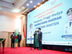 Dilantik Gubernur Andra Soni, Deden Apriandhi Resmi Jabat Sekda Banten