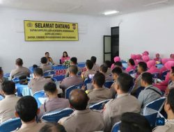 Kapolres Lebak Kunjungi Polsek Zona 5, Perkuat Soliditas dan Beri Motivasi Personel