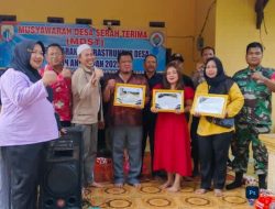 Kepala Desa Curugbadak Serahkan Hasil Pembangunan Jalan Paving Block Lewat MDST 2025