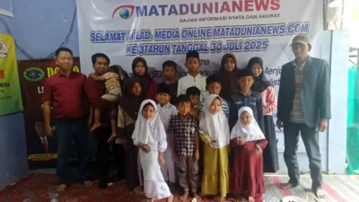 Rayakan Ulang Tahun, Matadunianews Ajak Jurnalis Berbagi Bersama Anak Yatim