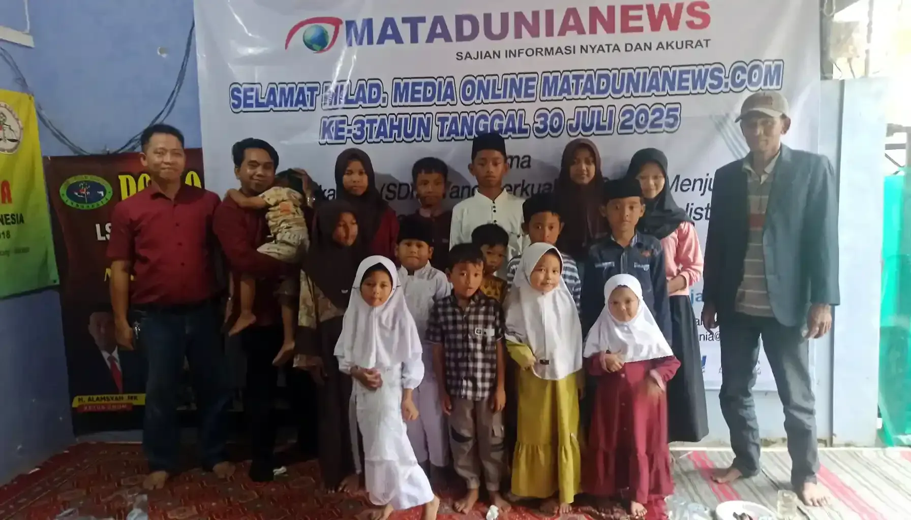 Rayakan Ulang Tahun, Matadunianews Ajak Jurnalis Berbagi Bersama Anak Yatim