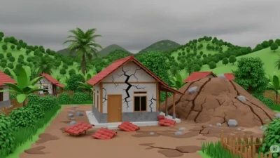 Pergerakan Tanah di Lebak Bikin Warga Takut Tidur di Rumah Sendiri