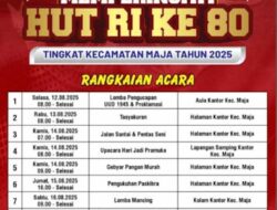 Kecamatan Maja Siap Rayakan HUT RI ke 80, Berikut Rangkaian Kegiatannya