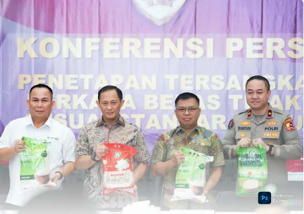 Satgas Pangan Polri Sita 132 Ton Beras Oplosan Produksi PT SF
