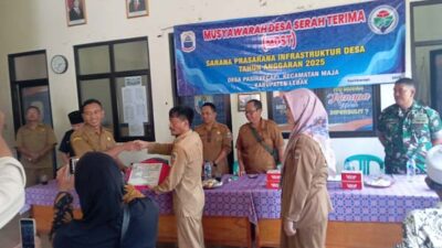 Lewat MDST, Hasil Pembangunan Jalan Beton Pasirkecapi Resmi Diserahkan kepada Warga
