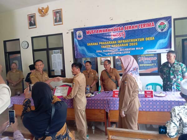 Lewat MDST, Hasil Pembangunan Jalan Beton Pasirkecapi Resmi Diserahkan kepada Warga