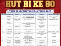 Kecamatan Maja Siap Rayakan HUT RI ke 80, Berikut Rangkaian Kegiatannya