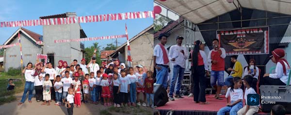 Gotong Royong Mahasiswa KKN STAI Assalamiyah Warnai Perayaan HUT RI ke 80