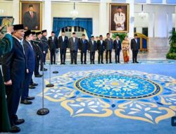 Prabowo Resmi Lantik Dua Menteri dan Tiga Wakil Menteri Baru Kabinet Merah Putih