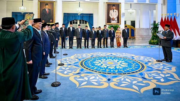 Prabowo Resmi Lantik Dua Menteri dan Tiga Wakil Menteri Baru Kabinet Merah Putih