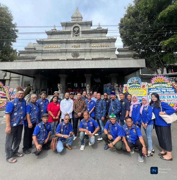 Puluhan Anggota PWI Banten Hadiri Pelantikan Pengurus PWI Pusat di Solo